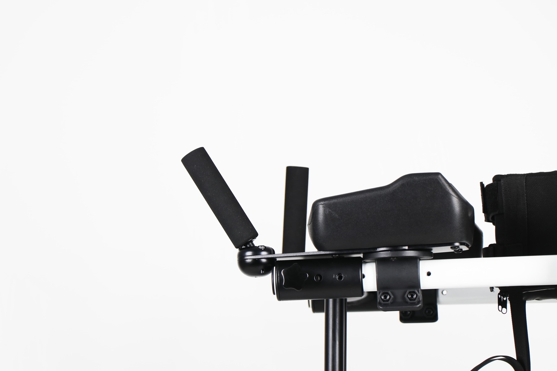 Real adjustable handgrip shown at two angles beside the forearm support